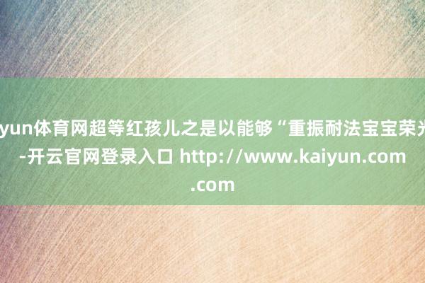 开yun体育网超等红孩儿之是以能够“重振耐法宝宝荣光”-开云官网登录入口 http://www.kaiyun.com