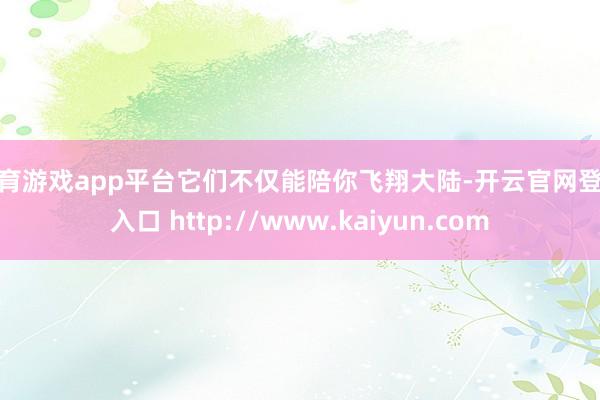 体育游戏app平台它们不仅能陪你飞翔大陆-开云官网登录入口 http://www.kaiyun.com