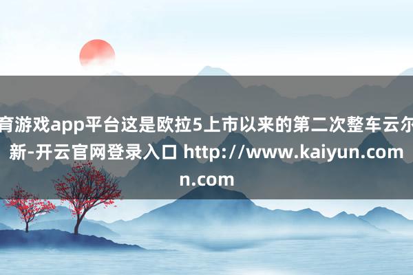 体育游戏app平台这是欧拉5上市以来的第二次整车云尔更新-开云官网登录入口 http://www.kaiyun.com