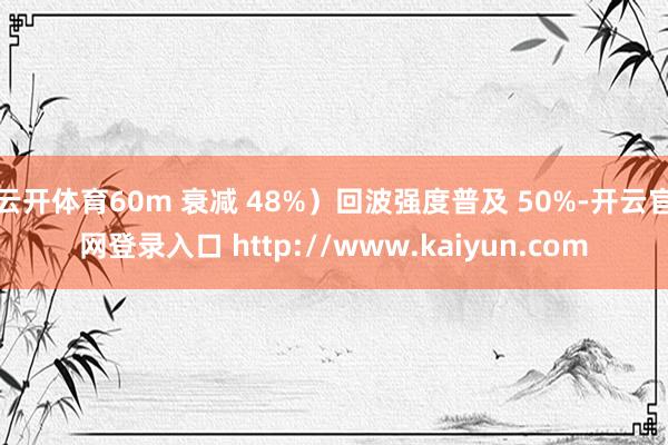云开体育60m 衰减 48%）回波强度普及 50%-开云官网登录入口 http://www.kaiyun.com